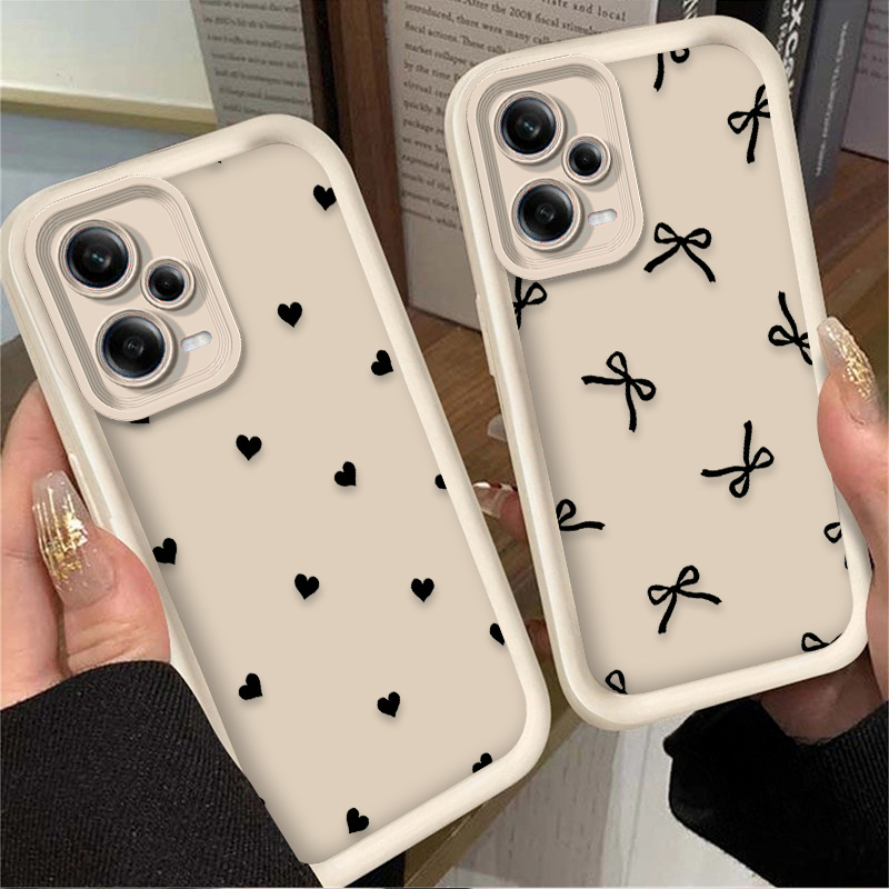 Black Love Heart Bowknot Phone – Phone Cases Redmi recenzja i cena