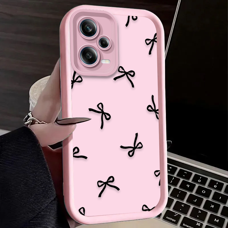 Black Love Heart Bowknot Phone – Phone Cases Redmi recenzja i cena