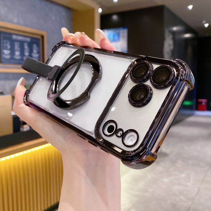Tail Magnetic Ring Stand Case  – Luxury Plating Case recenzja i cena