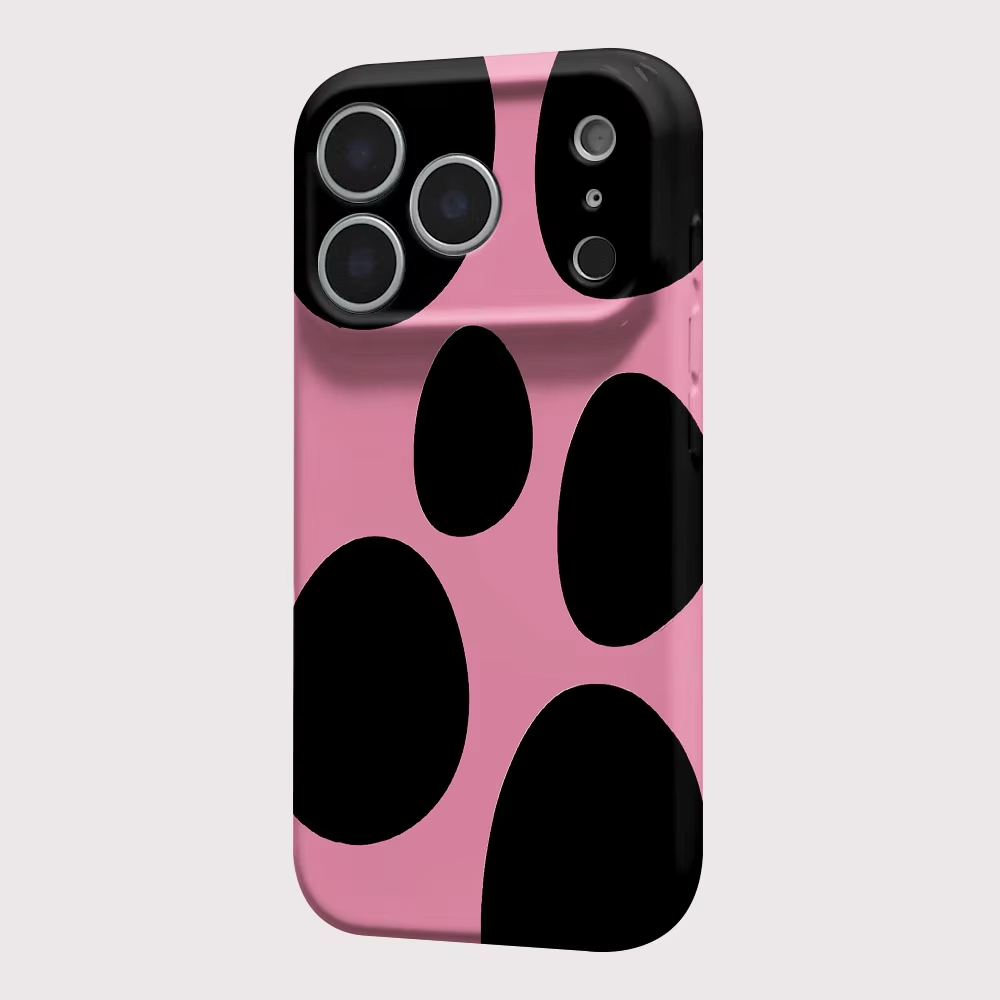 Korean Ins Pink & Black Spots  – Phone Cases For Iphone 13 recenzja i cena