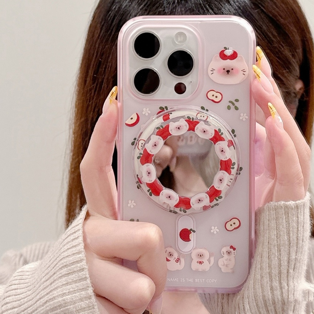 Korean Cute Apple Kitty For Ma – Phone Cases Quirky recenzja i cena