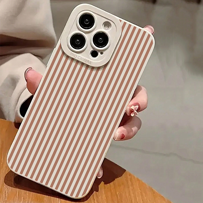 Pink Striped Painted Anti-Drop – Phone Cases For Iphone 13 recenzja i cena