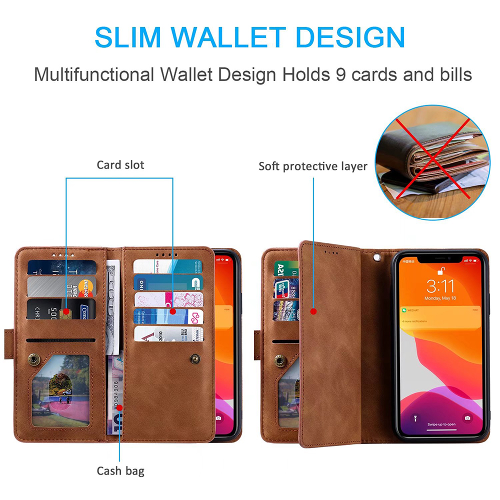 9 Cards Wallet Case for Redmi  – Leather Folio Wallet Case recenzja i cena