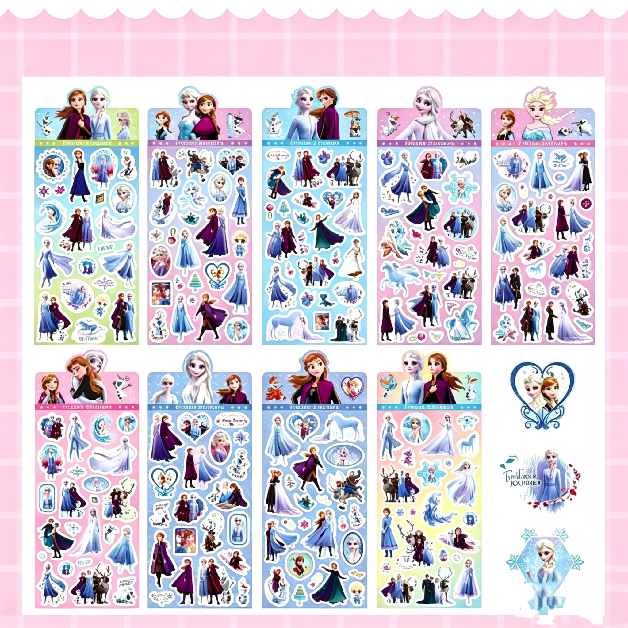 5Pcs Frozen 2 Laser Stickers,  – Phone Cases Kids recenzja i cena