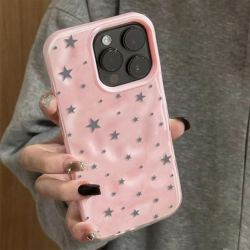 Minimalist Gray-Blue Star Wave – Phone Cases Durable recenzja i cena